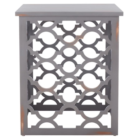 Safavieh 22.5 x 18.8 x 18.8 in. Lonny End Table, Grey AMH1507C